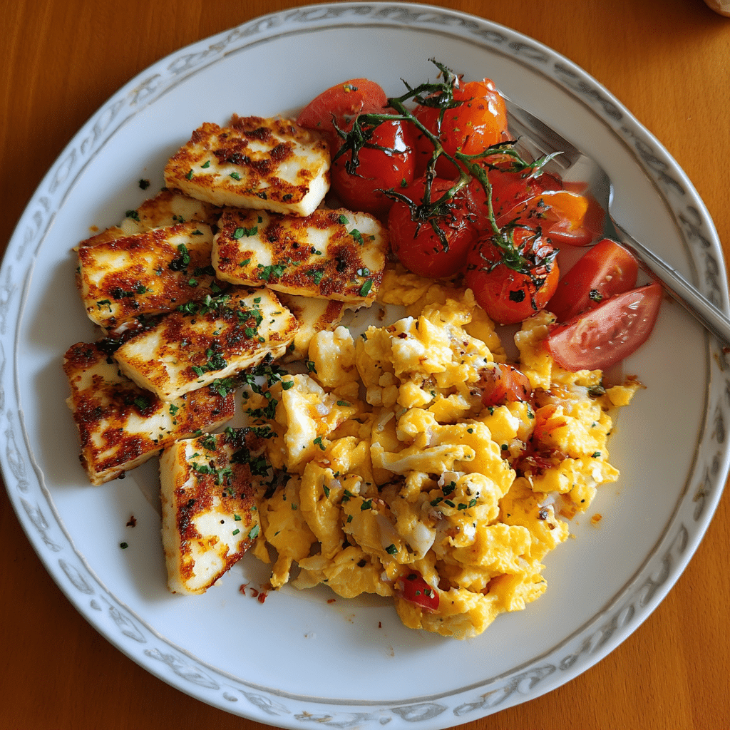 Halloumi and Scrambled