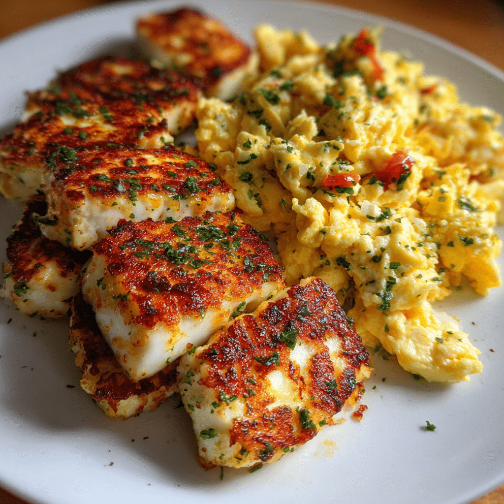 Halloumi and Scrambled
