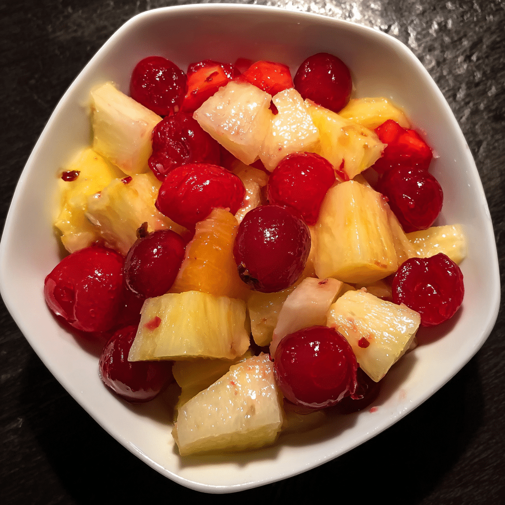 Cherry Pineapple Fruit Salad Recipe