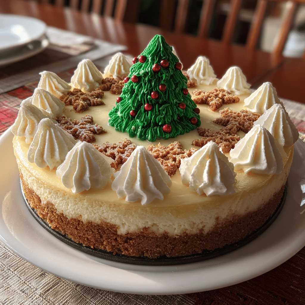 Christmas Tree Cheesecake