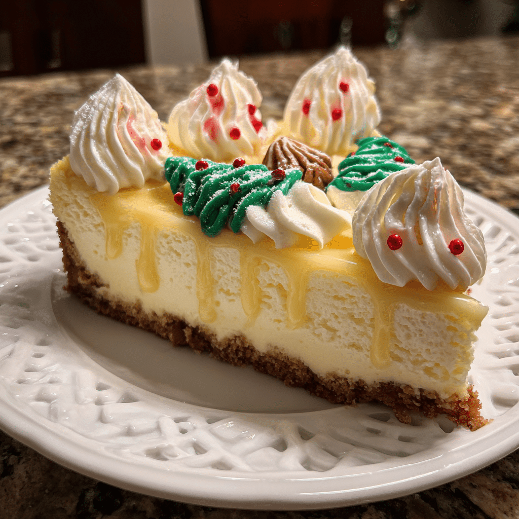 Christmas Tree Cheesecake