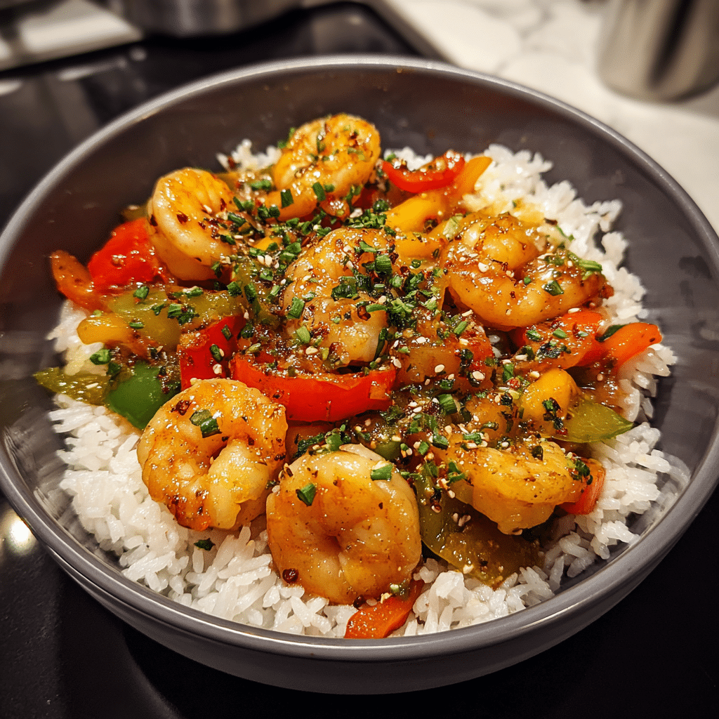 Shrimp and Pepper Stir-Fry