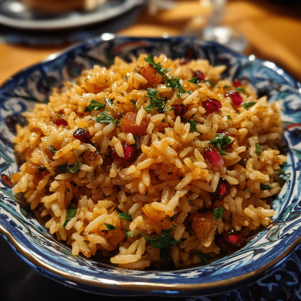 Festive Holiday Rice Pilaf