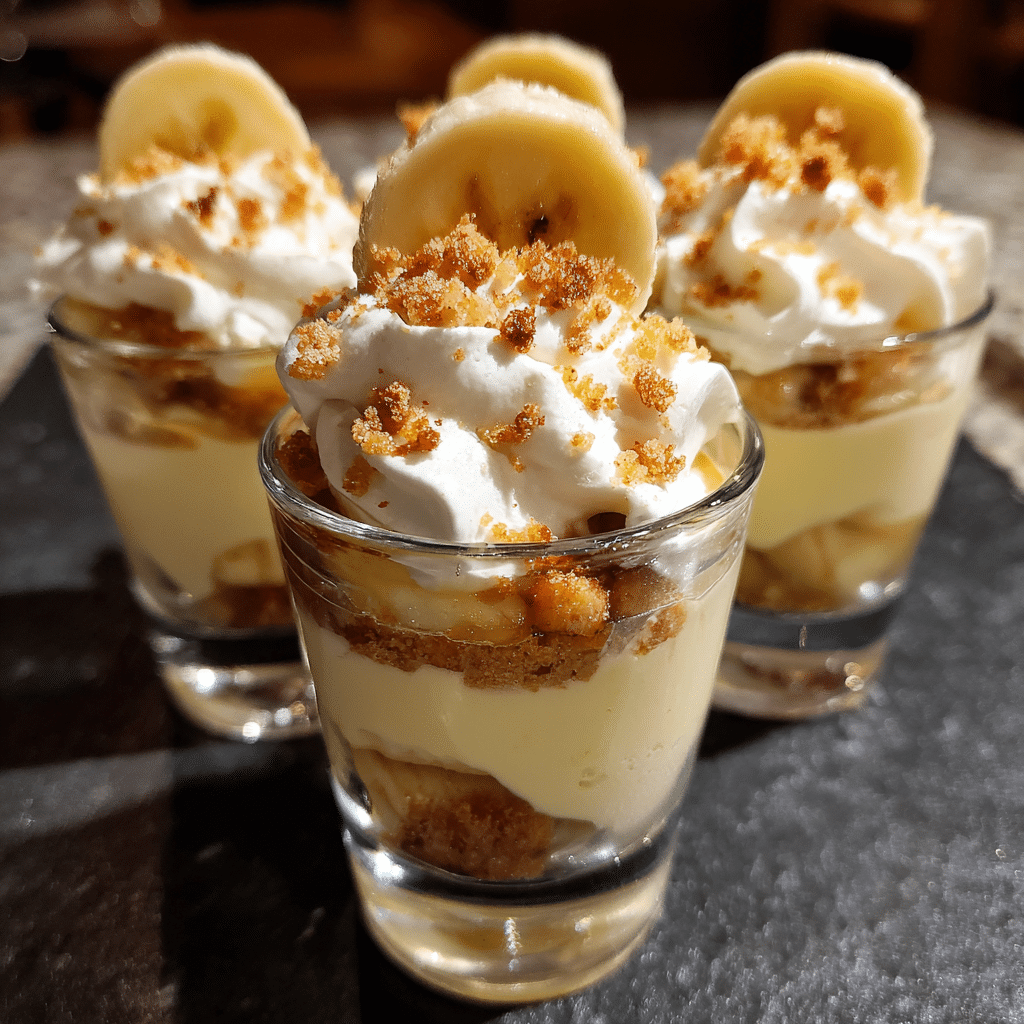 Banana Pudding Shots
