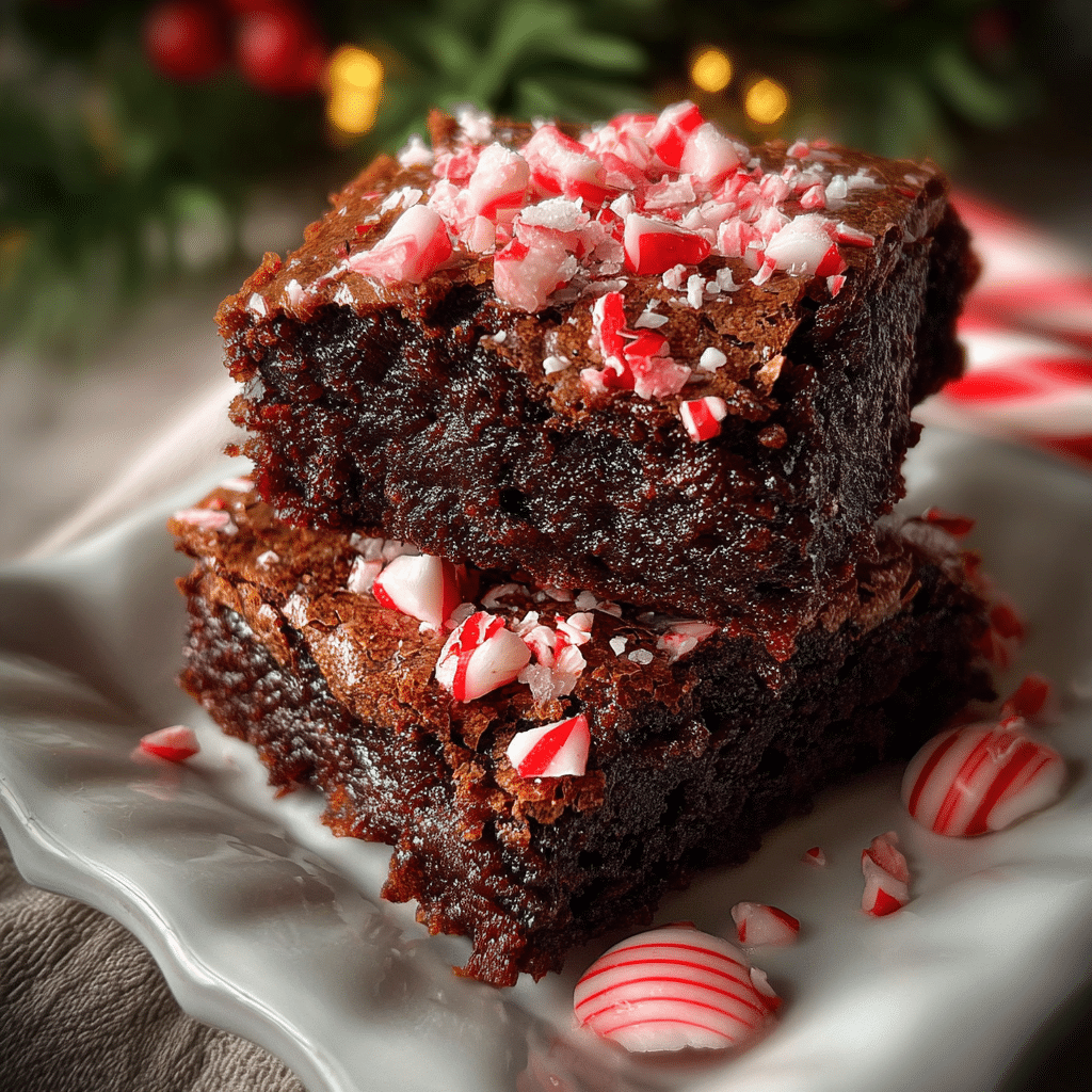 Candy Cane Brownies