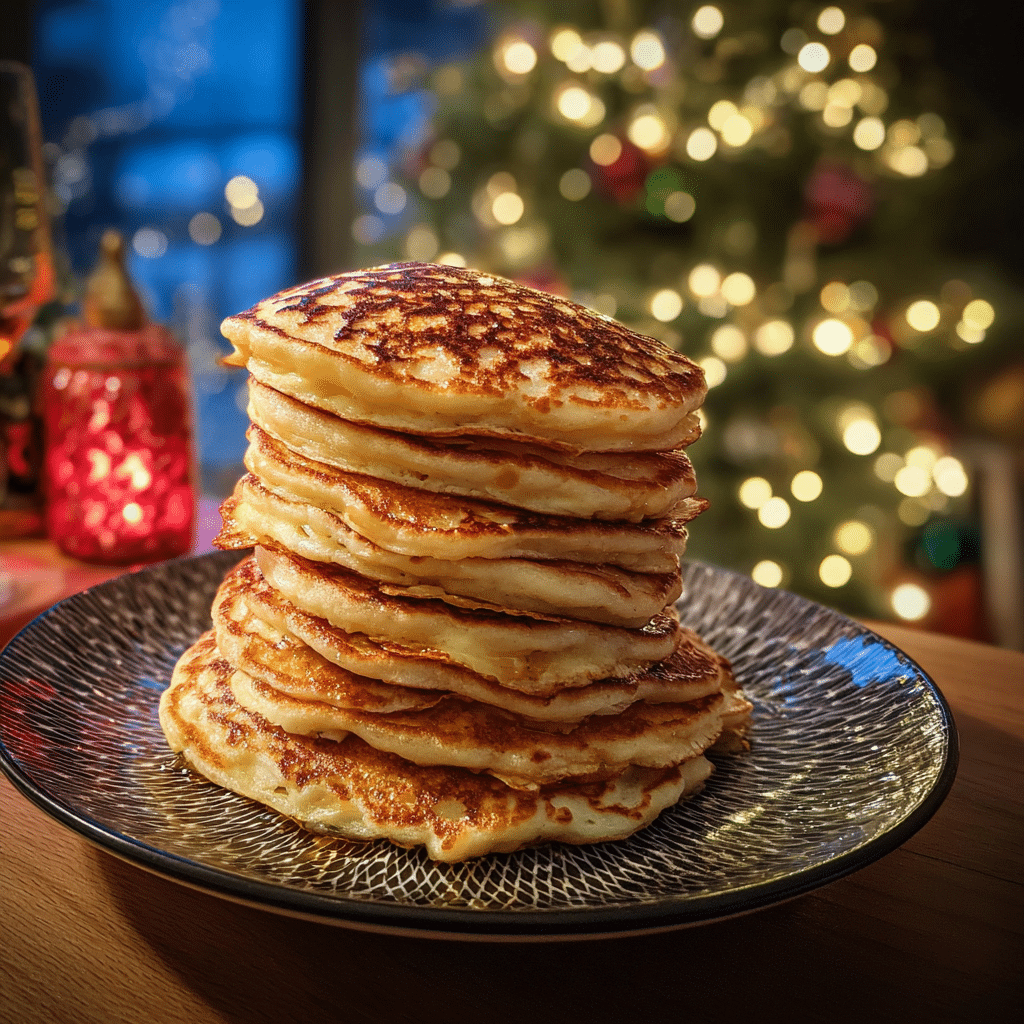 Christmas Tree Pancake Stack