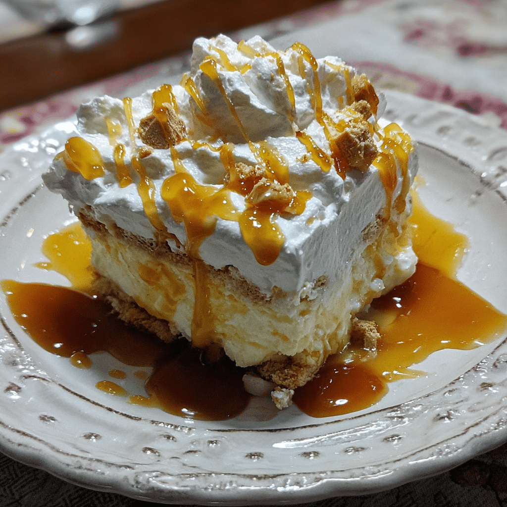 aramel Apple Fluff Dessert
