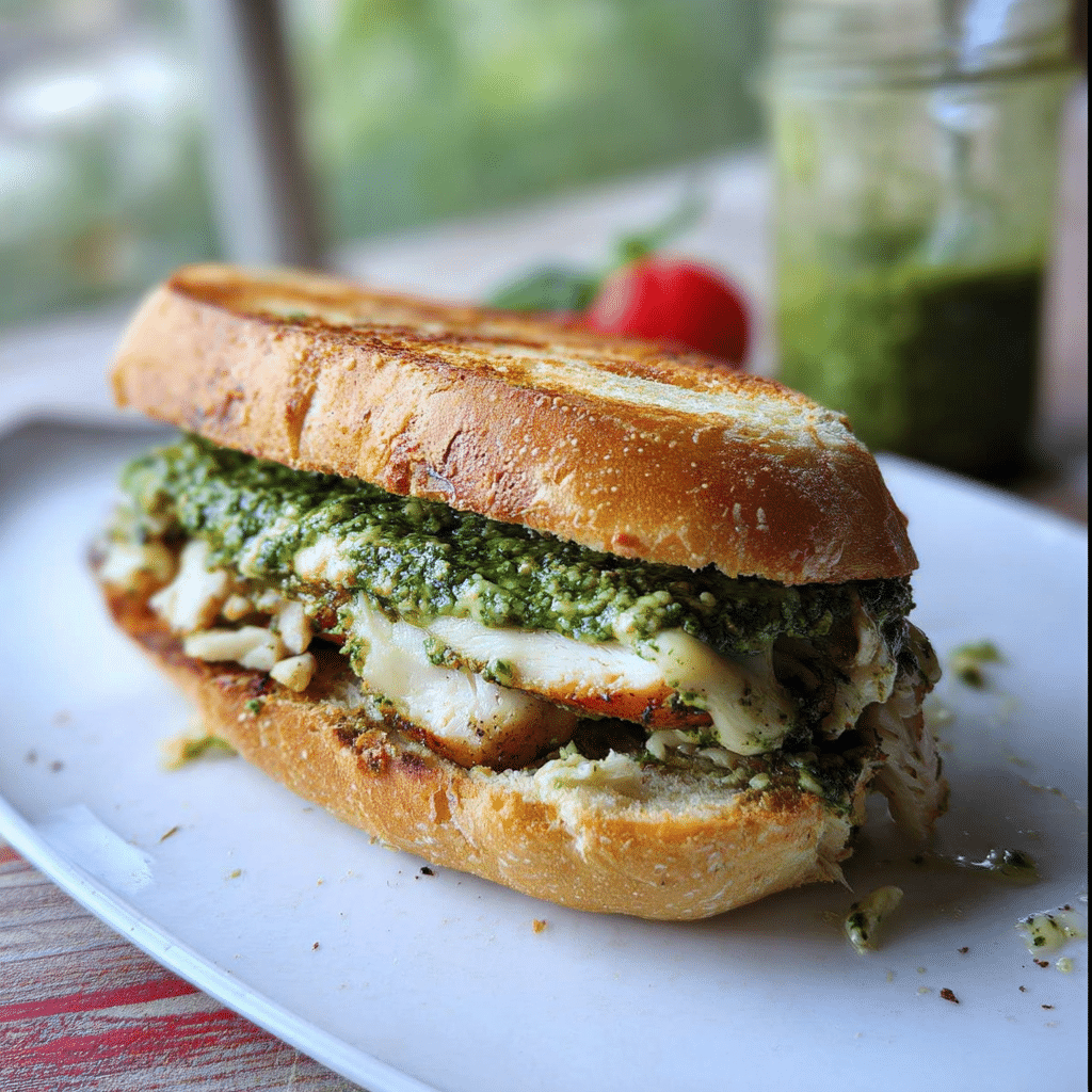 Chicken Walnut Pesto Sandwich