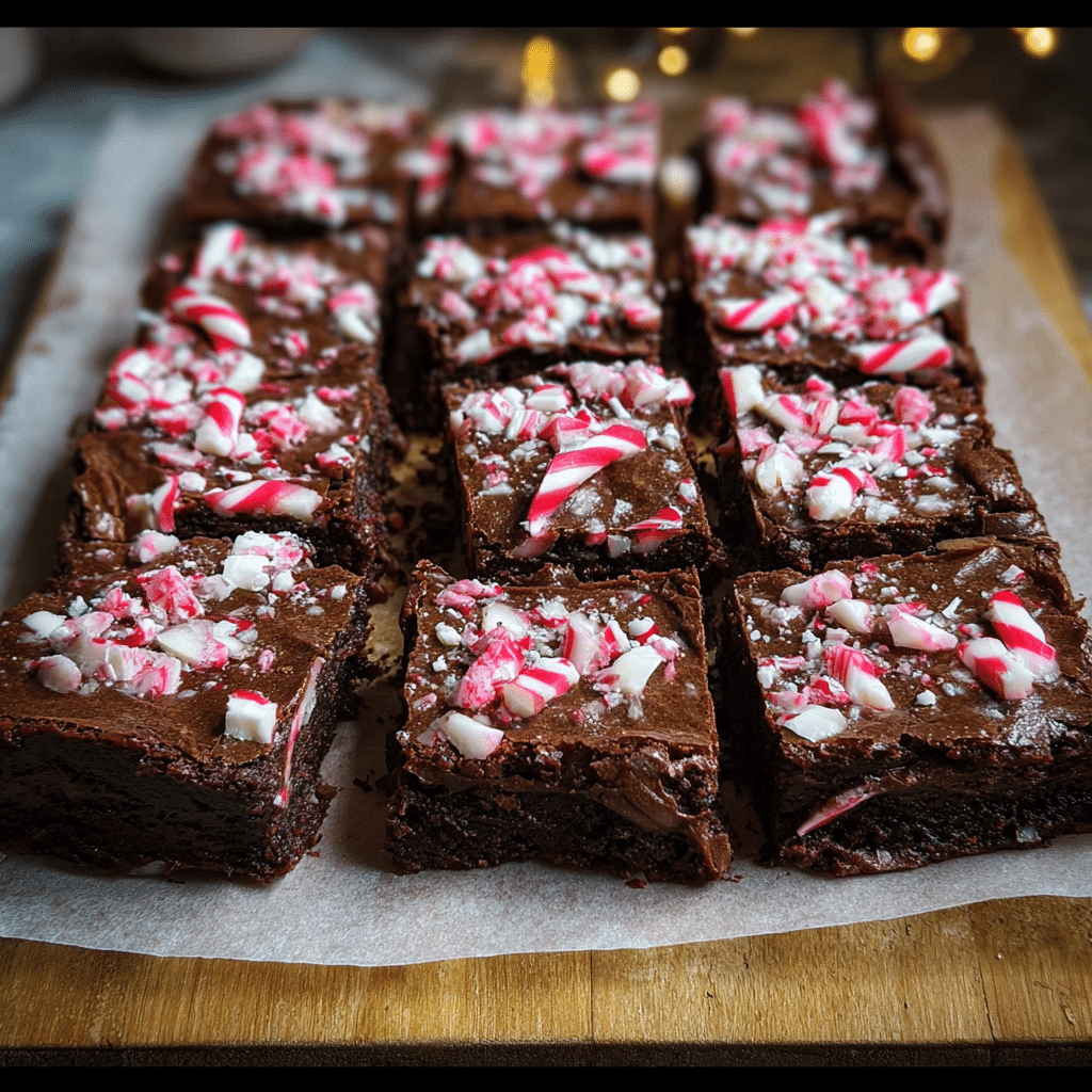 Candy Cane Brownies
