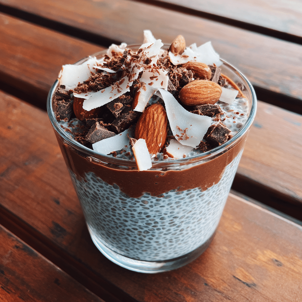 Almond Joy Overnight Chia Pudding