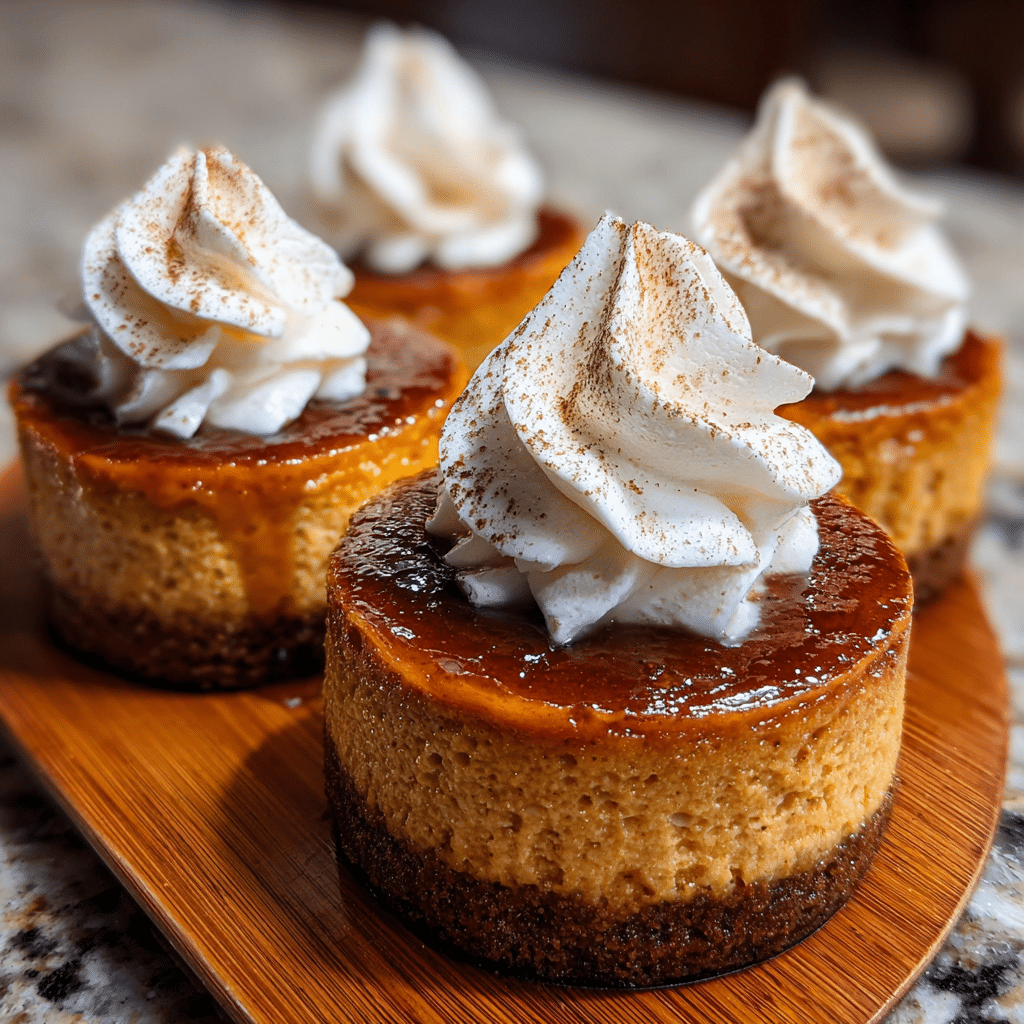 Mini Pumpkin Cheesecakes