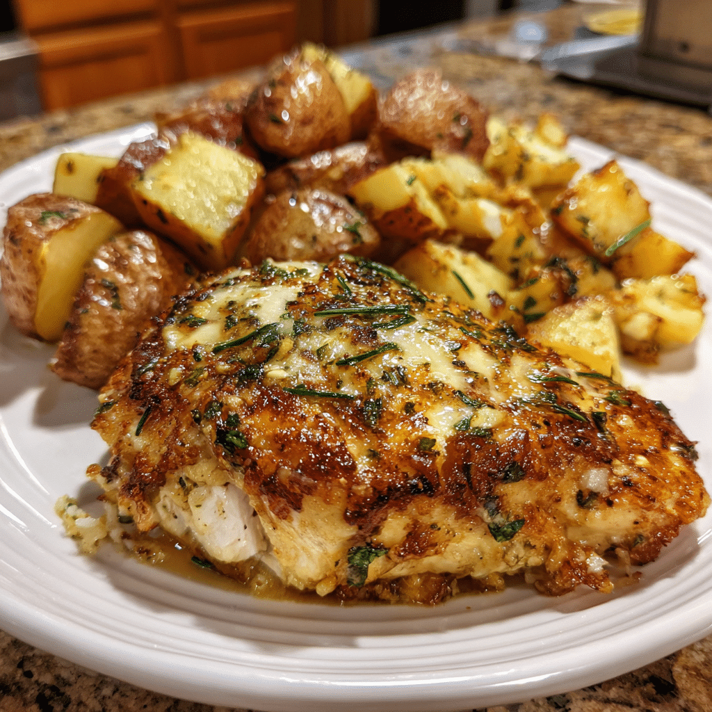 Parmesan Chicken and Potatoes
