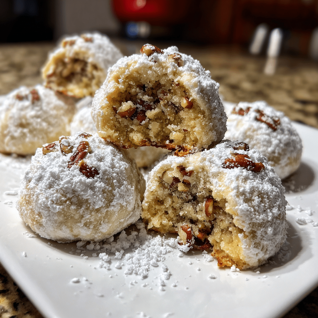 Pecan Snowball Cookies