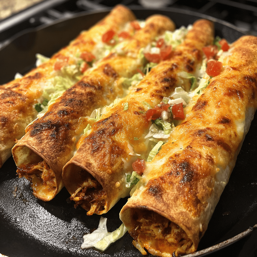 crispy chicken taquitos
