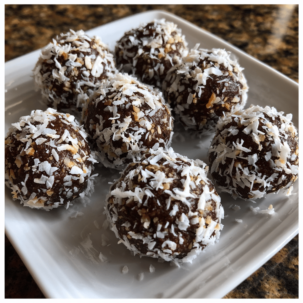 Coconut Chocolate Energy Balls