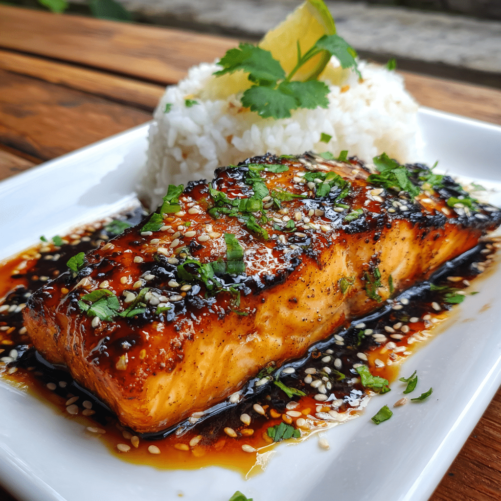 Orange Ginger Glazed Salmon