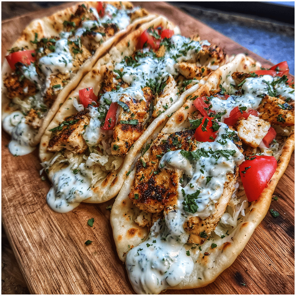 Sheet Pan Chicken Pitas with Herby Ranch 
