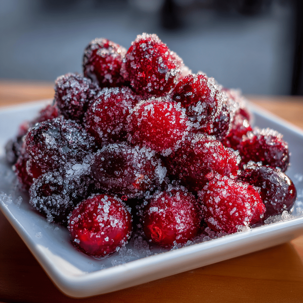 Sparkling Sugared Cranberries