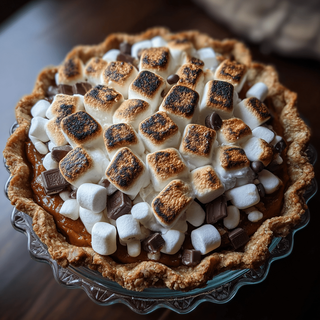 Sweet Potato Pie with Chocolate
