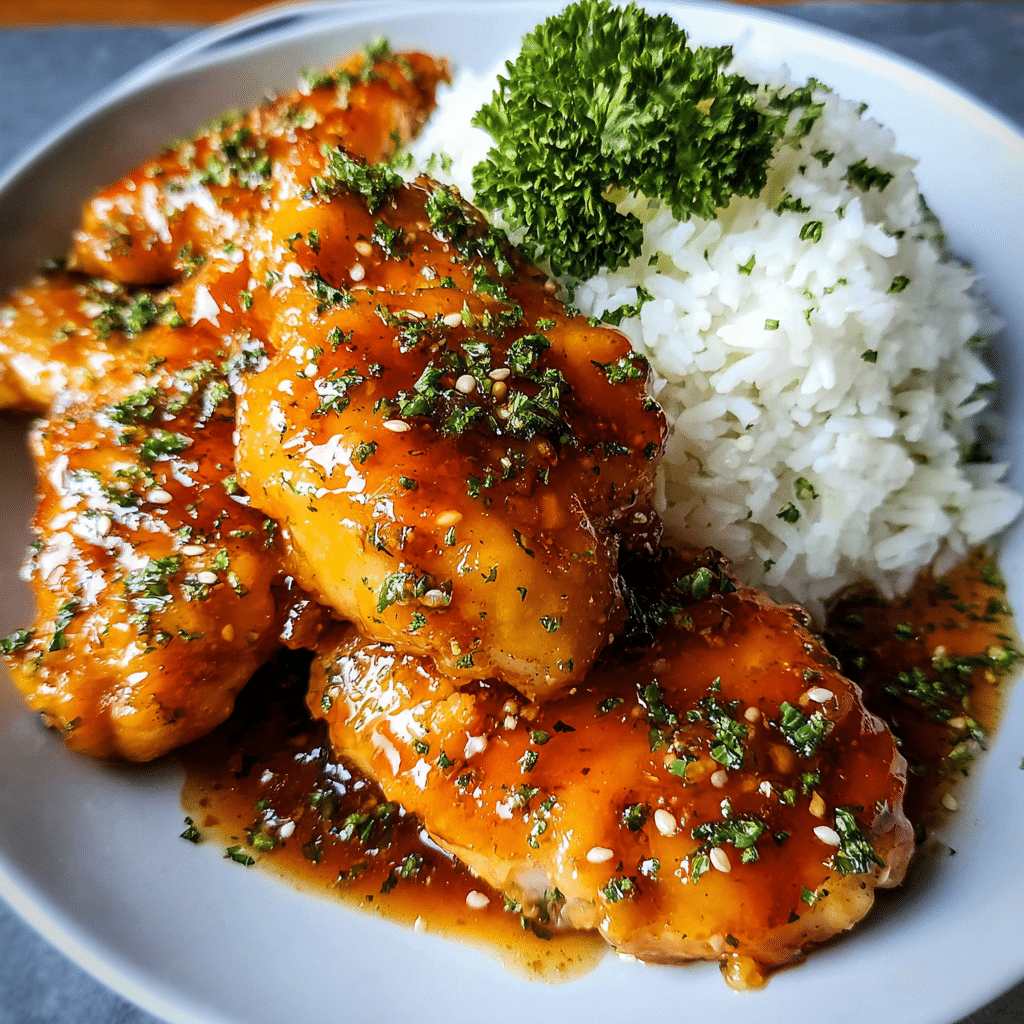  Honey Garlic Chicken