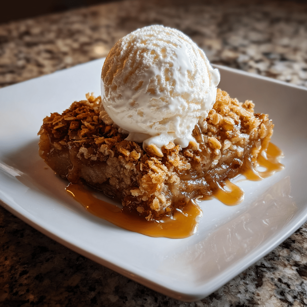 Buttery Grilled Apple Crisp