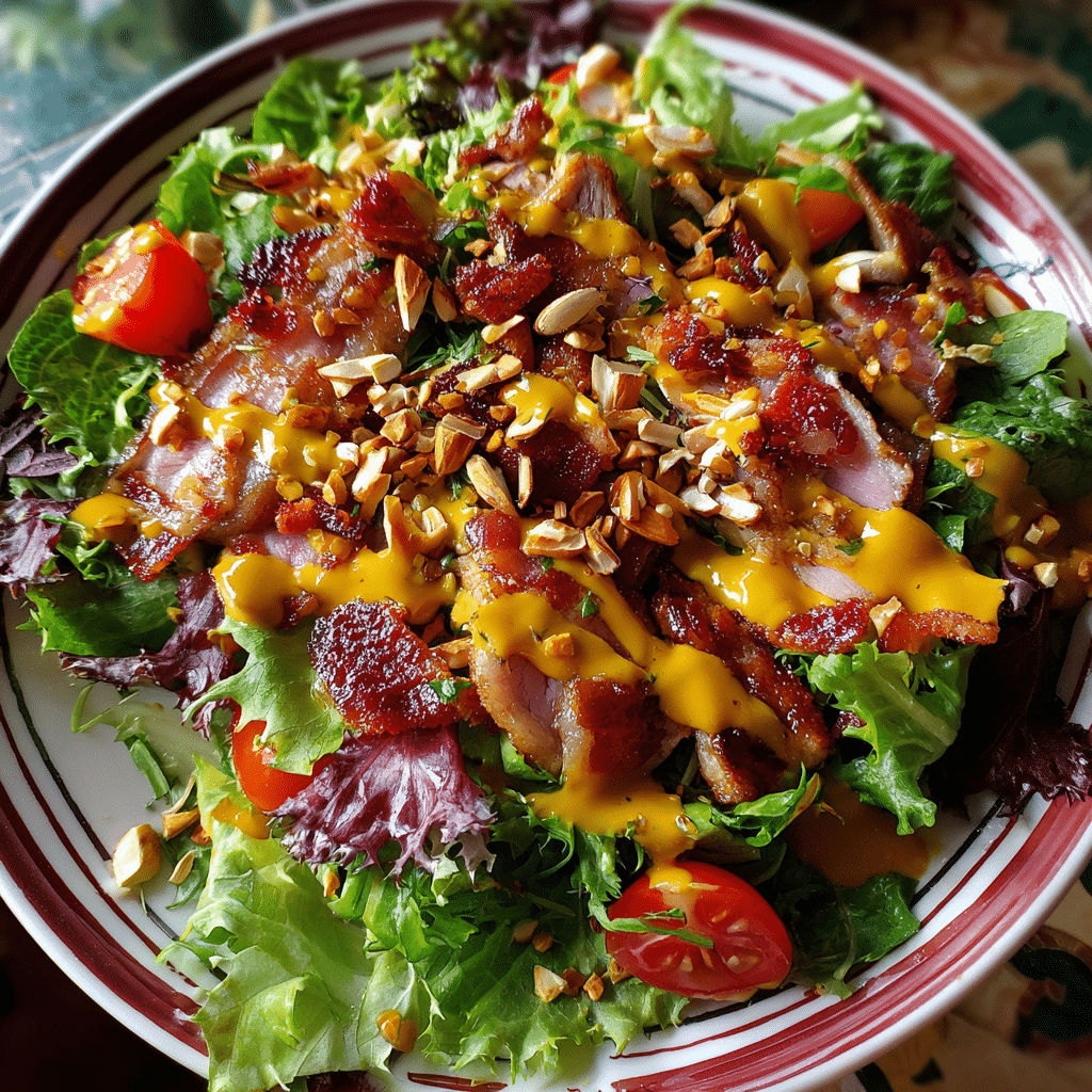 Christmas Salad With Honey Mustard Dressing