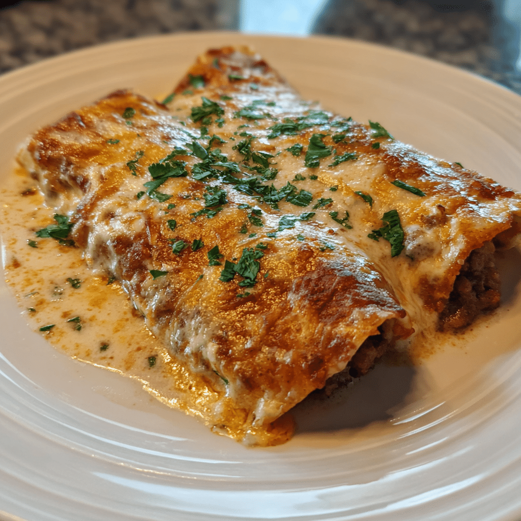  Enchiladas with Sausage Gravy
