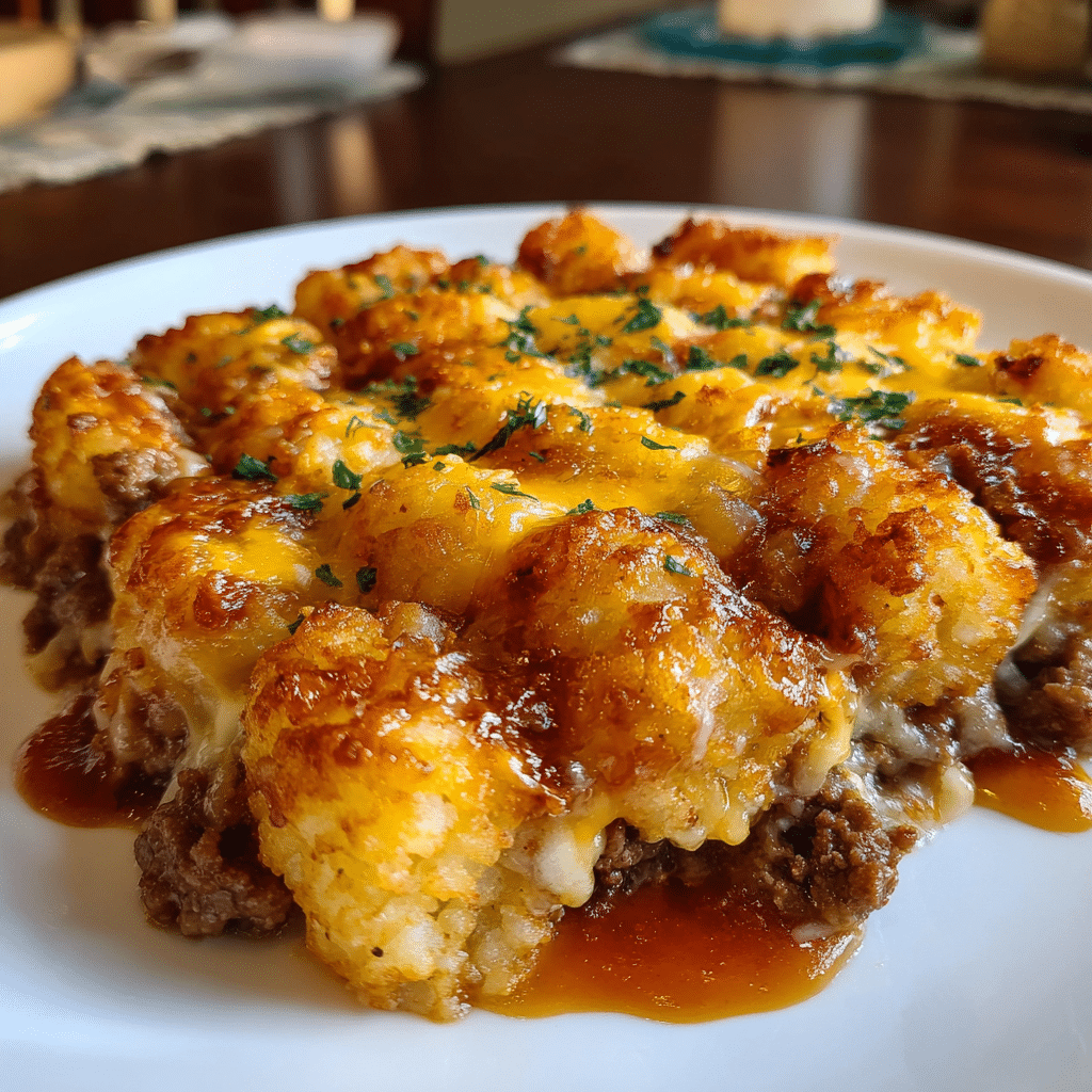 ater Tot Casserole with Ground Beef