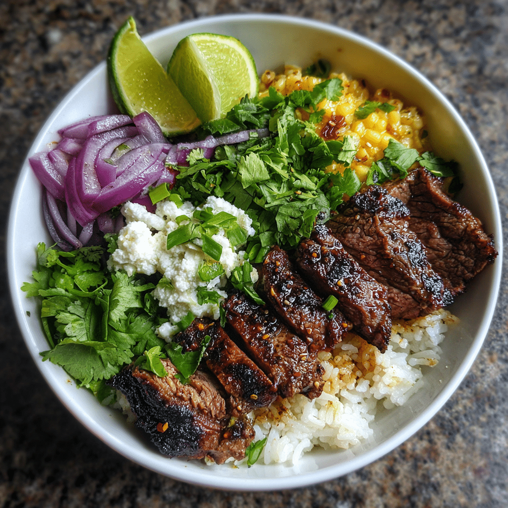 CILANTRO LIME STEAK BOWLS
