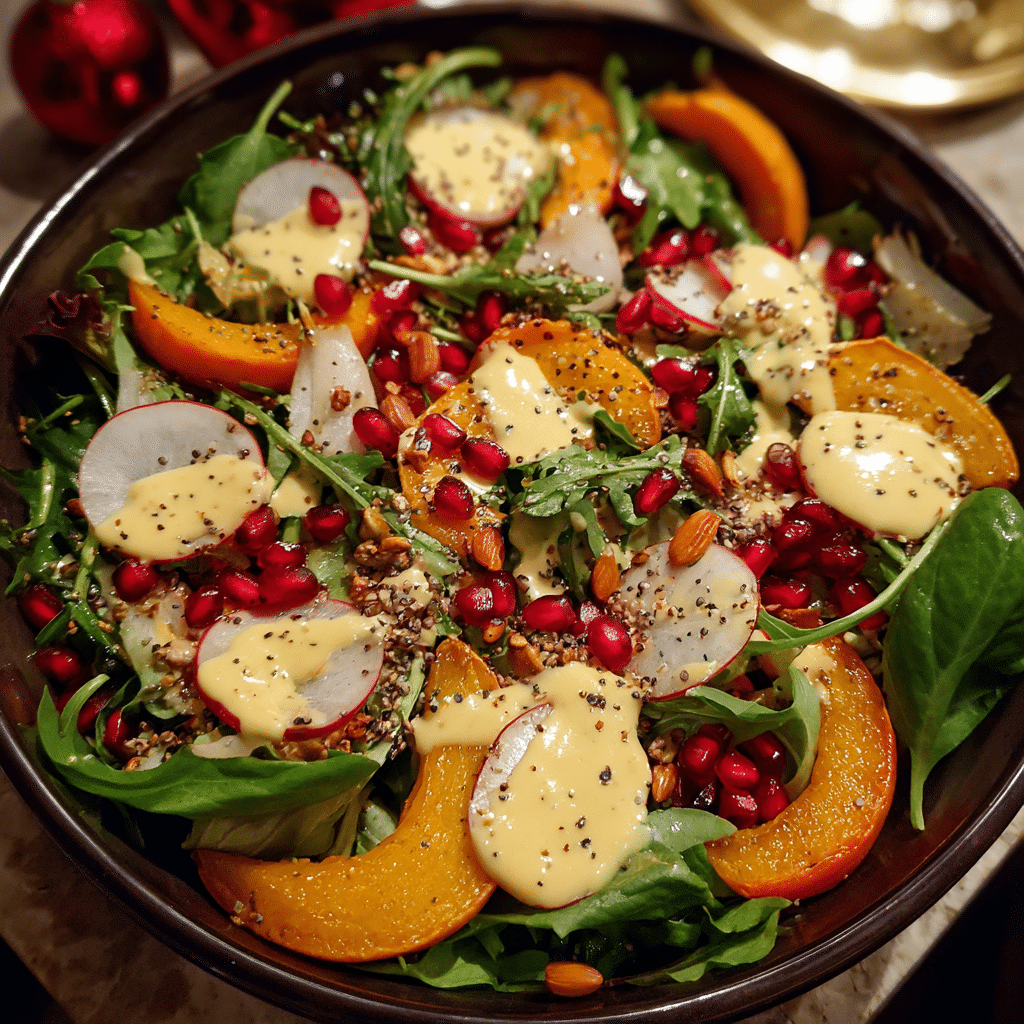 
Christmas Salad With Honey Mustard Dressing