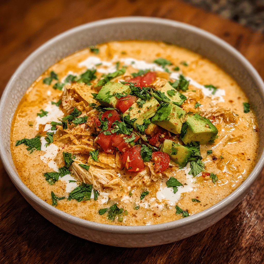 Creamy Chicken Tortilla Soup