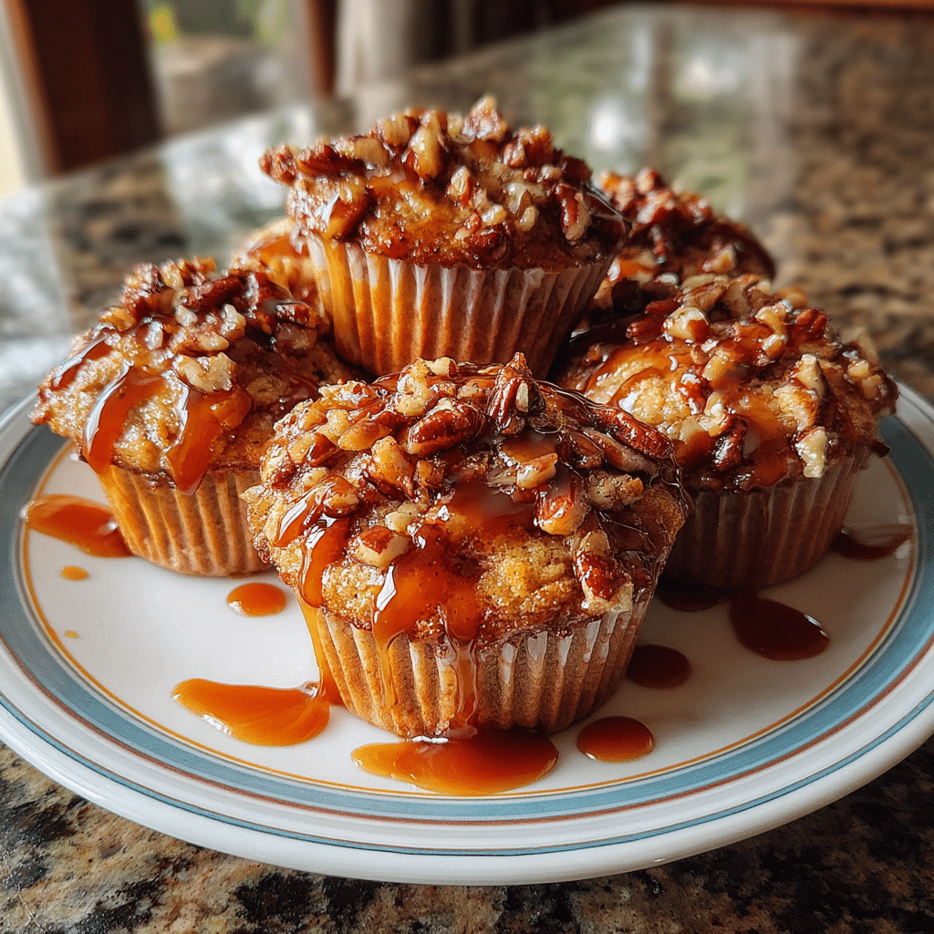 Salted Caramel Pecan Muffins

