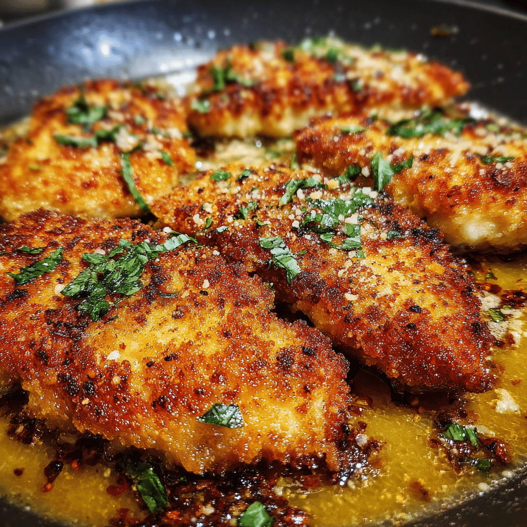 Golden Parmesan Chicken in Garlic Heaven