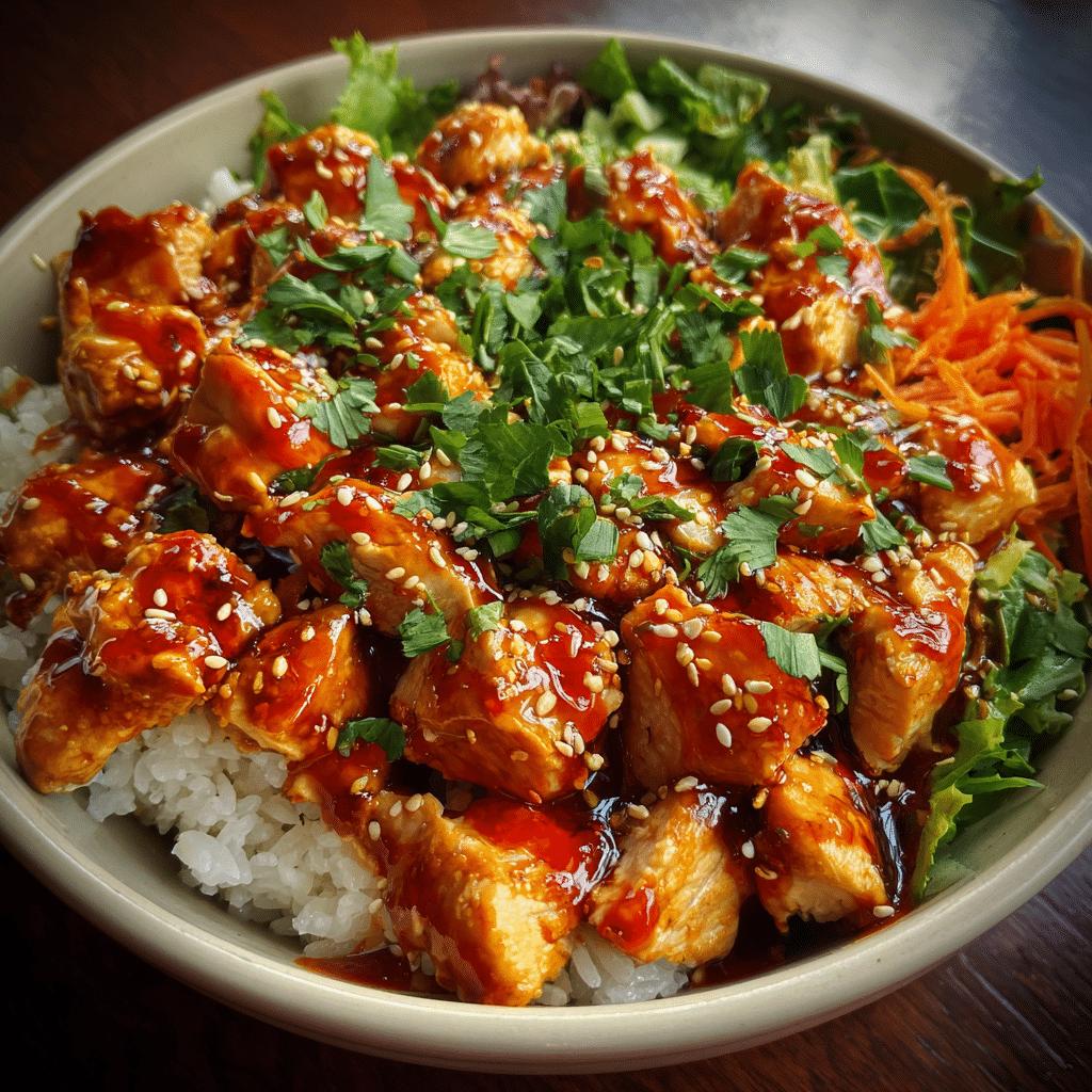 The BEST Bang Bang Chicken Bowl