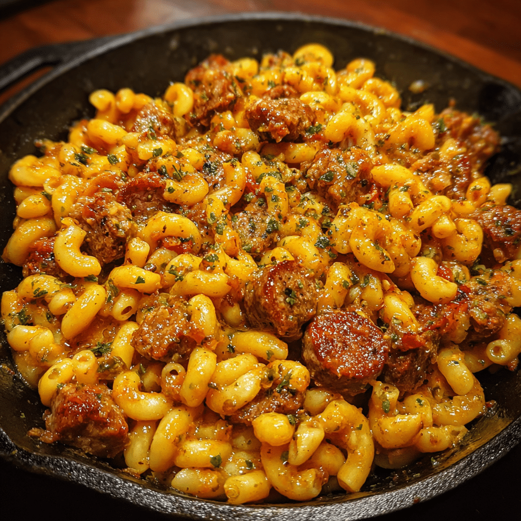  spicy sausage cavatappi pasta
