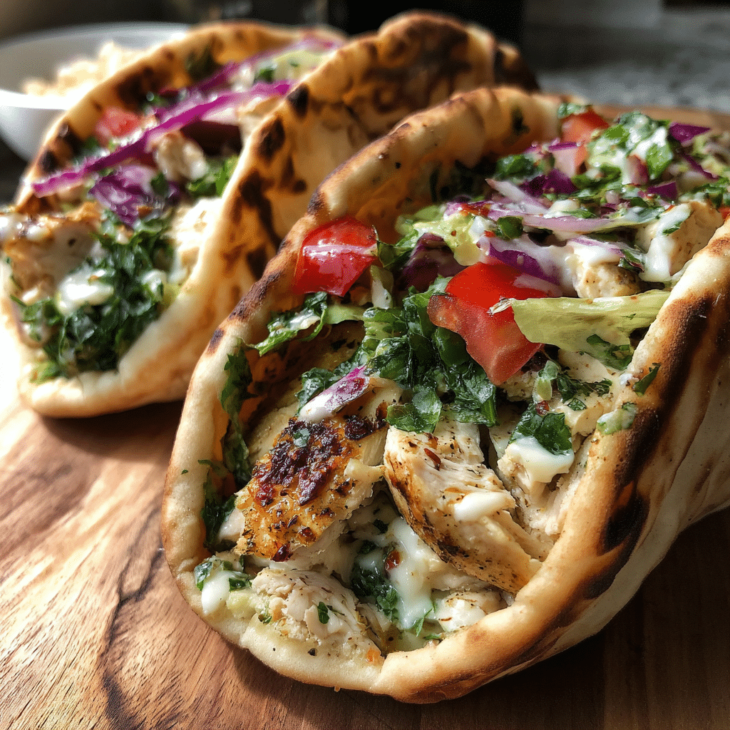 Sheet Pan Chicken Pitas