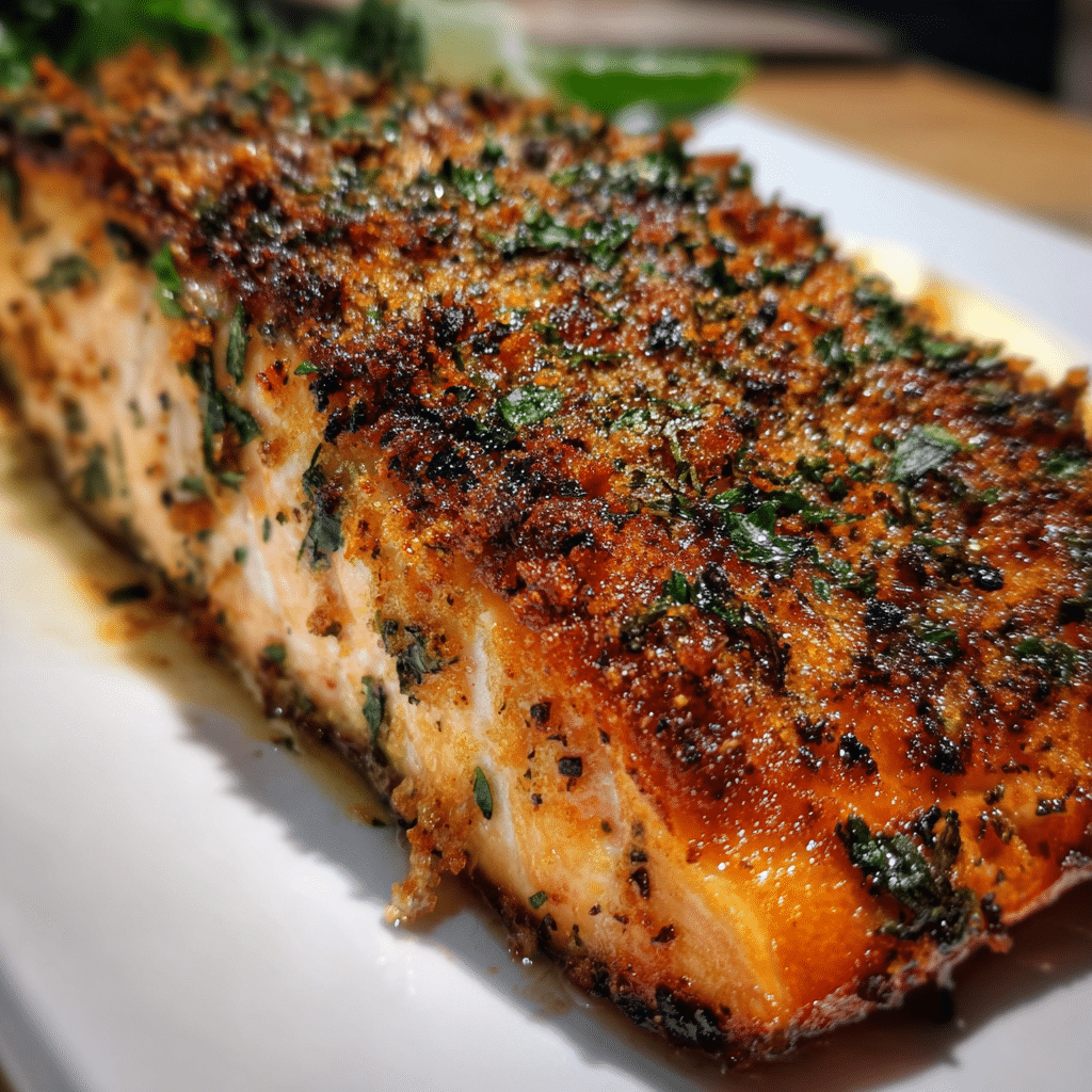 Crusted Baked Salmon