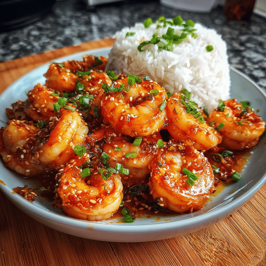 Honey Garlic Shrimp 