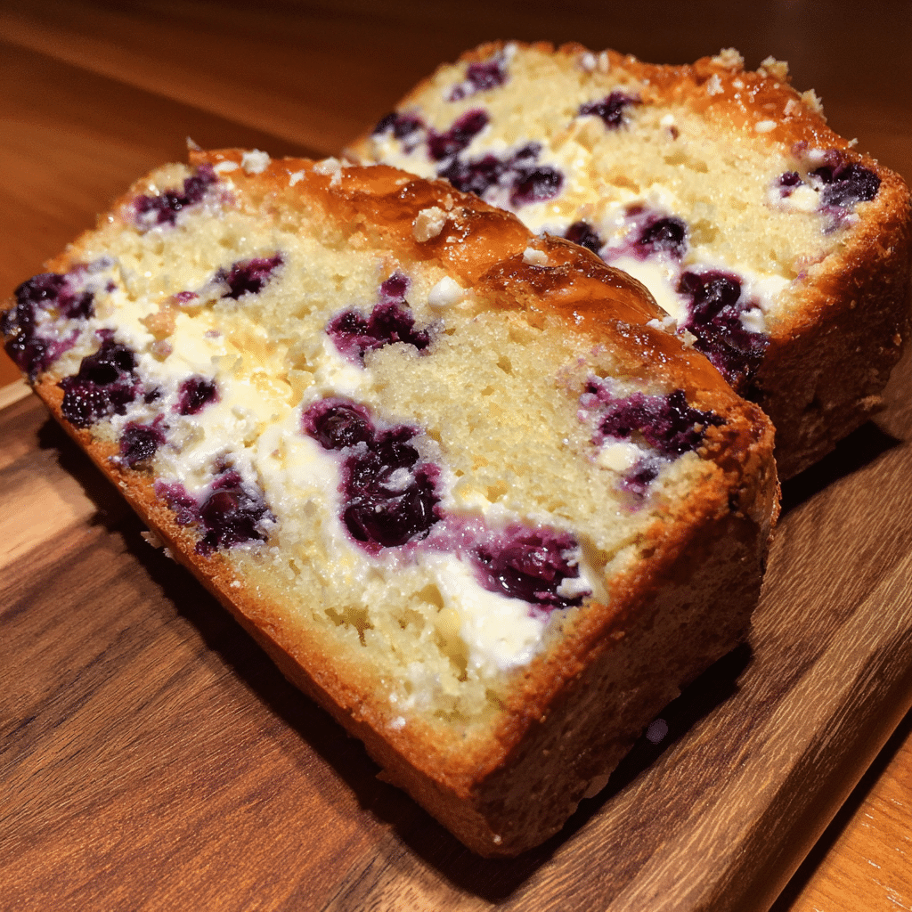 BLUEBERRY CREAM CHEESE BREAD