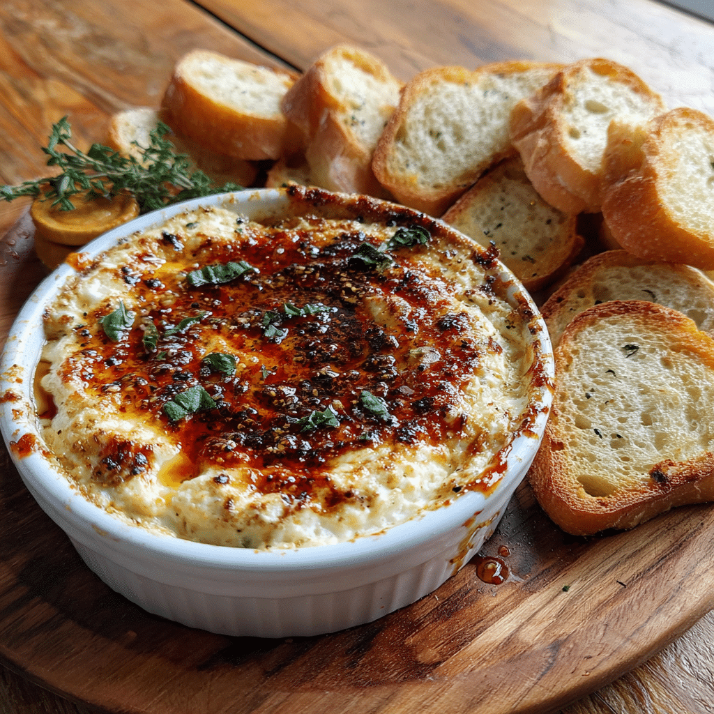 Hot Honey Ricotta Dip