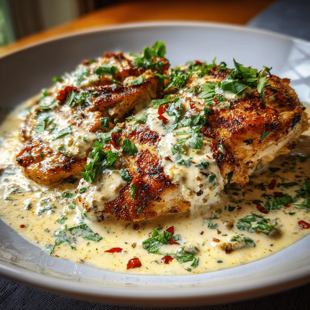 Turkish Chicken with Creamy White Sauce