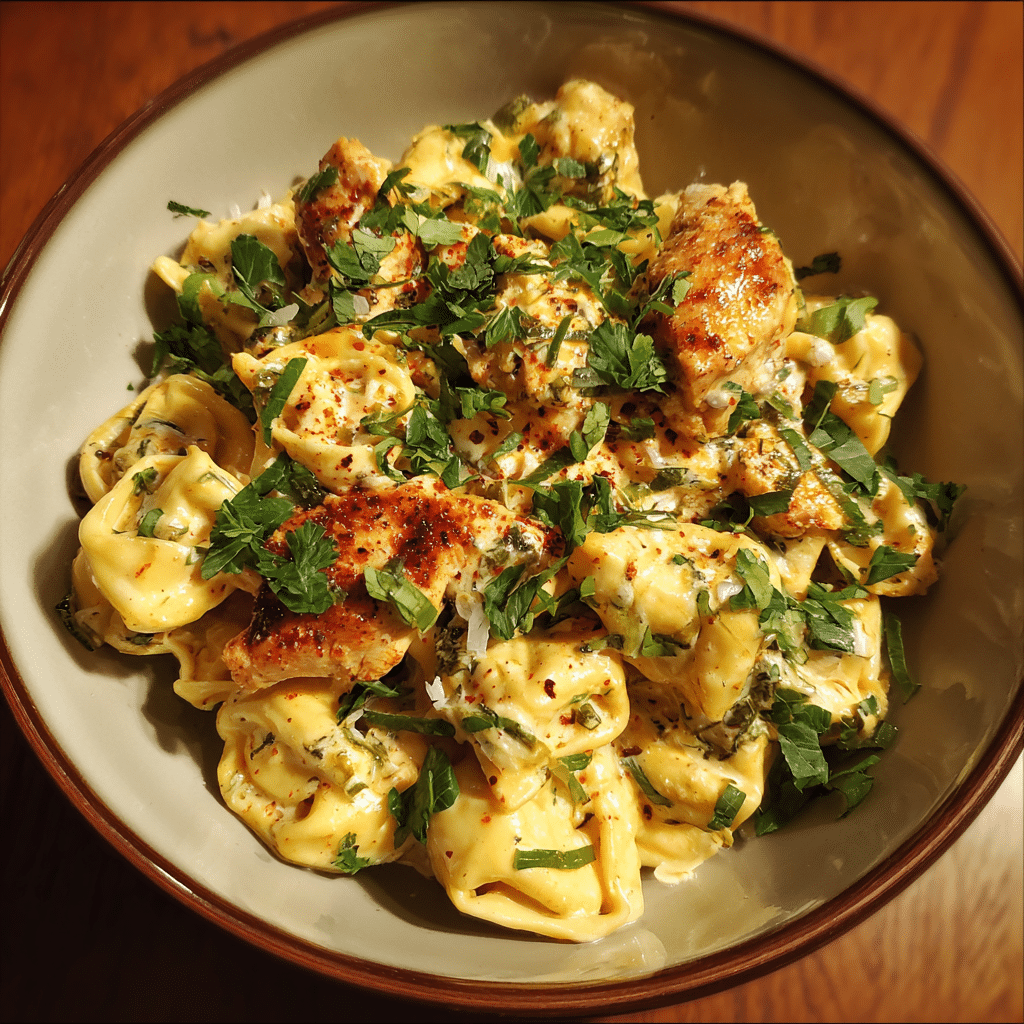 Cowboy Butter Garlic Chicken Tortellini
