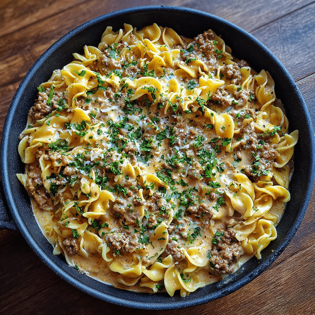 Ground Beef Stroganoff
