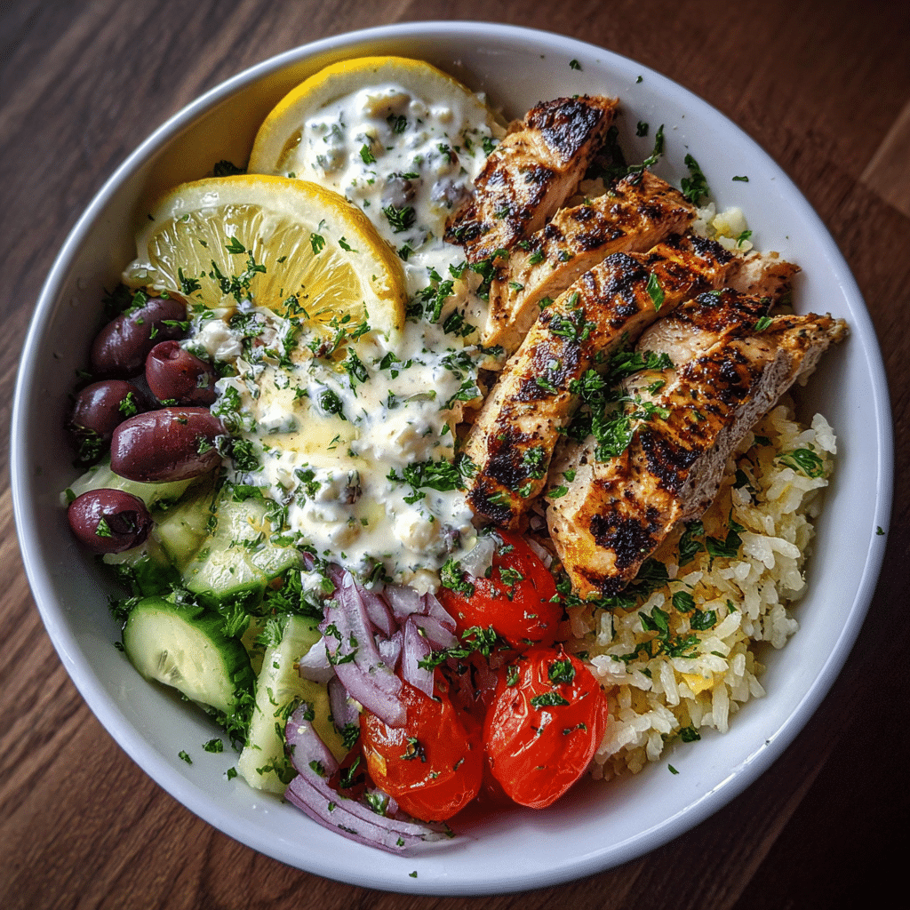 Greek Chicken Bowls