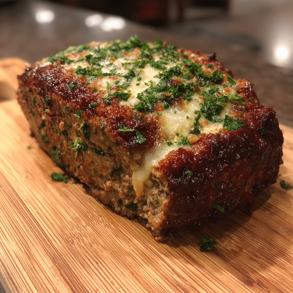 Mouthwatering Garlic Parmesan Meatloaf