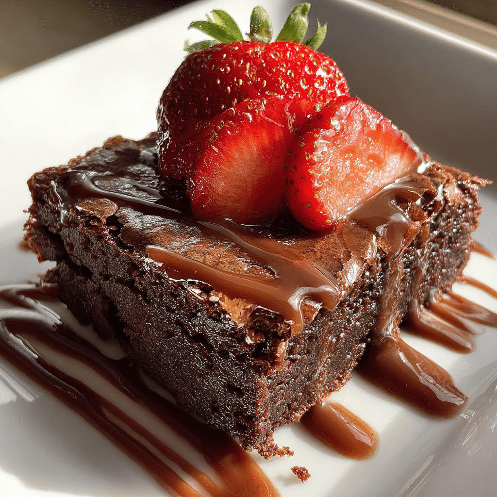 Chocolate Covered Strawberry Brownies