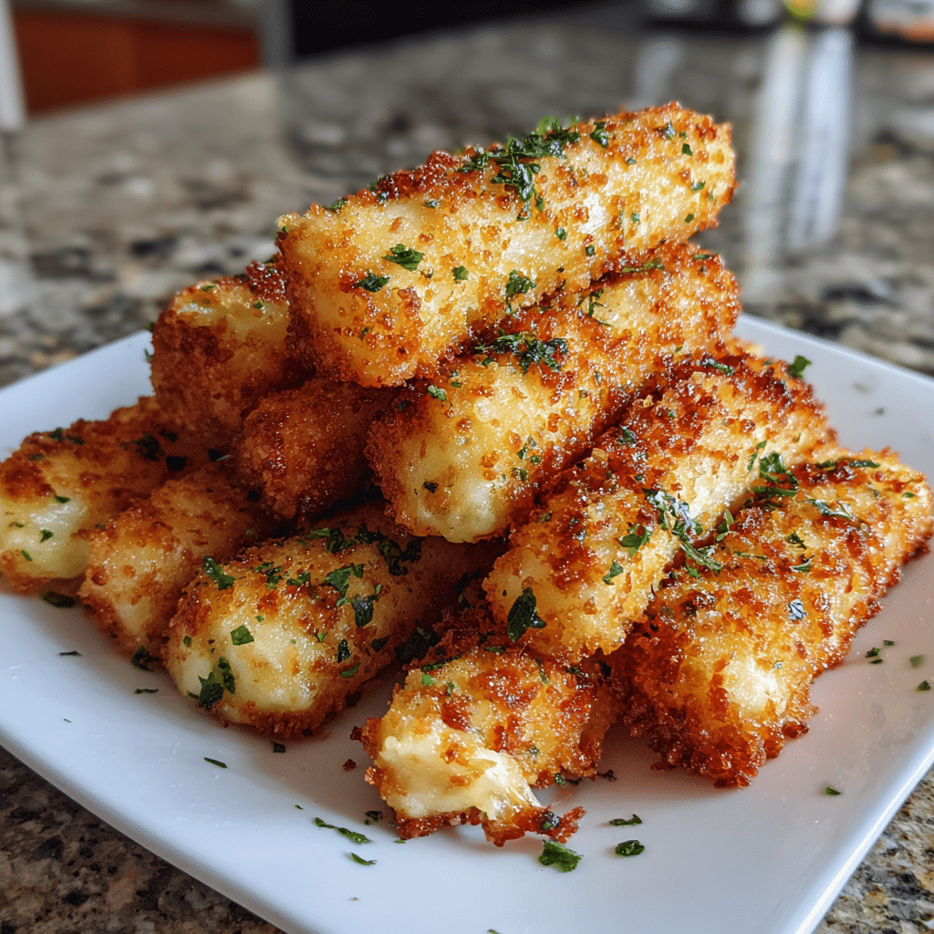 Crunchy Mozzarella Sticks