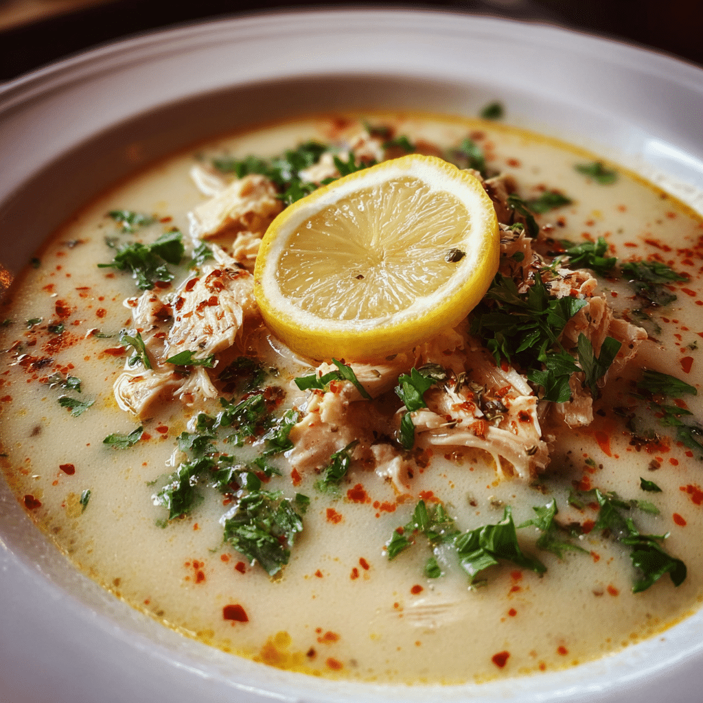 Greek Lemon Chicken Soup