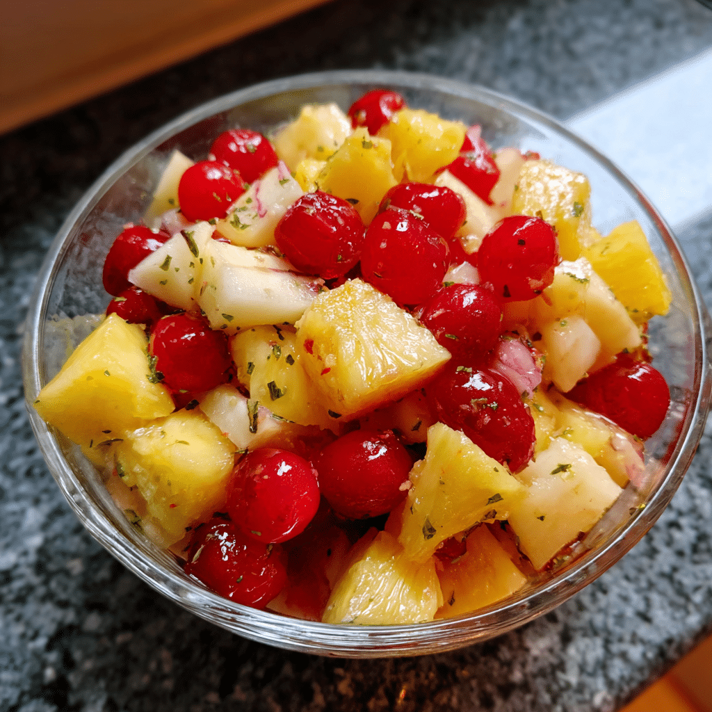 Cherry Pineapple Fruit Salad Recipe