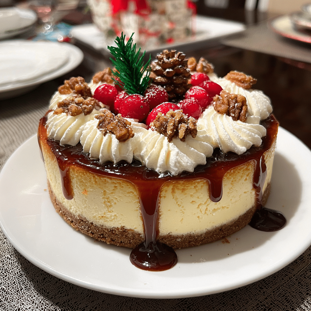 Christmas Tree Cheesecake